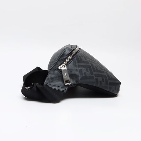 FENDI Diagonal Belt Bag Zucchino 7VA434 Shoulder Bag gray WS13149