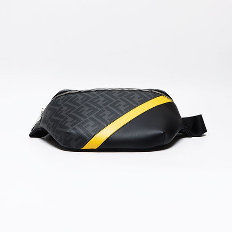 FENDI Diagonal Belt Bag Zucchino 7VA434 Shoulder Bag gray WS13149