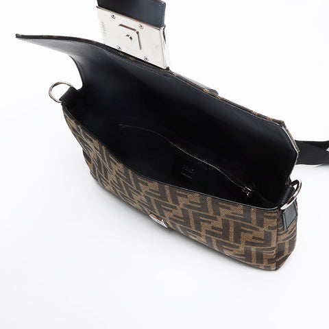 FENDI Zucca 2way Shoulder Bag Brown WS13150