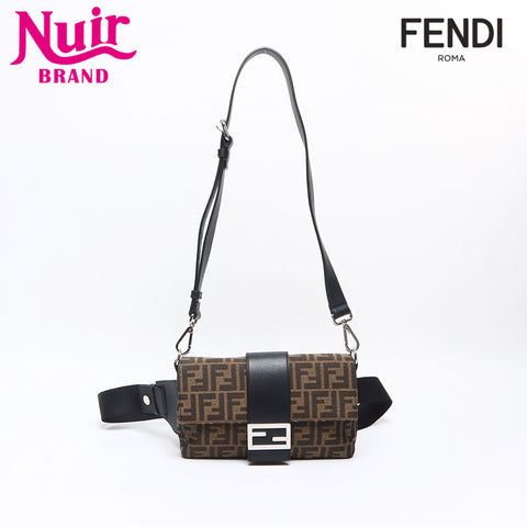 フェンディ FENDI ズッカ 2way ショルダーバッグ ブラウン WS13150