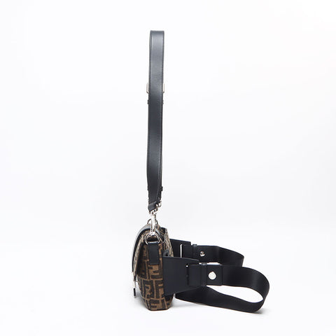 FENDI Zucca 2way Shoulder Bag Brown WS13150