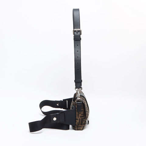 FENDI Zucca 2way Shoulder Bag Brown WS13150