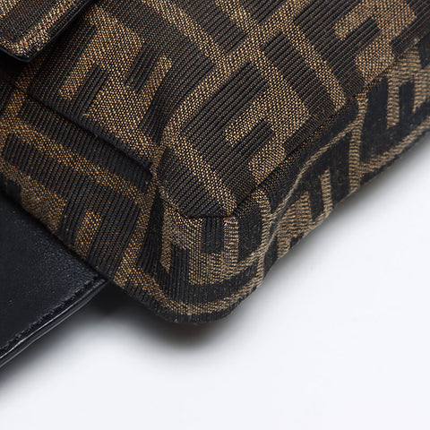 FENDI Zucca 2way Shoulder Bag Brown WS13150