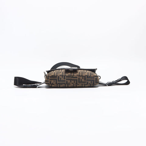 フェンディ FENDI ズッカ 2way ショルダーバッグ ブラウン WS13150