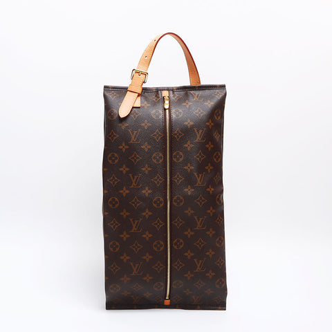 LOUIS VUITTON 2019 USSU A SOURIE Shoe Case Monogram Handbag Brown WS13154