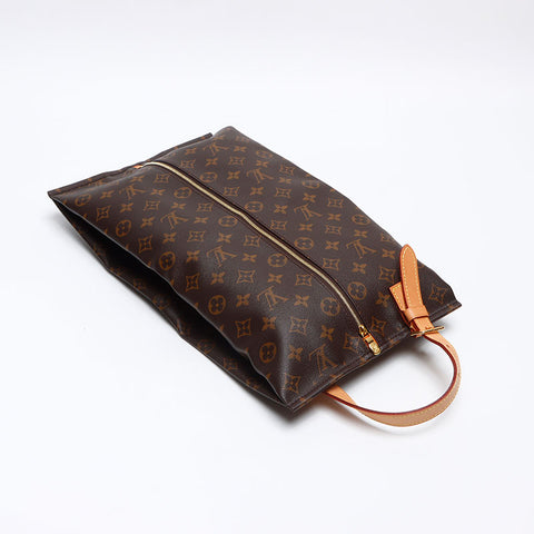LOUIS VUITTON 2019 USSU A SOURIE Shoe Case Monogram Handbag Brown WS13154