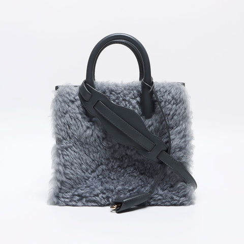 バレンシアガ BALENCIAGA パドロックヌード 2way 347237 レザー ハンドバッグ グレー WS13155