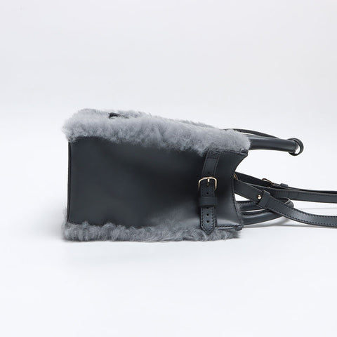 バレンシアガ BALENCIAGA パドロックヌード 2way 347237 レザー ハンドバッグ グレー WS13155