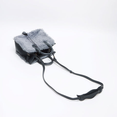 バレンシアガ BALENCIAGA パドロックヌード 2way 347237 レザー ハンドバッグ グレー WS13155