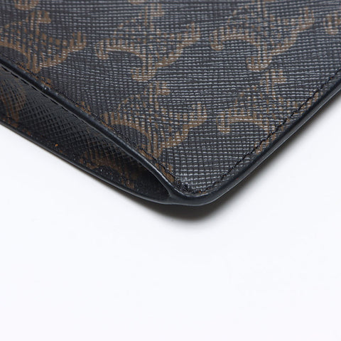 CELINE Triomphe Smartphone Case Phone Pouch Shoulder Bag Brown WS13156
