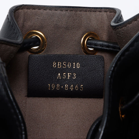 フェンディ FENDI モントレゾール ミニ レザー ショルダーバッグ ブラック WS13162