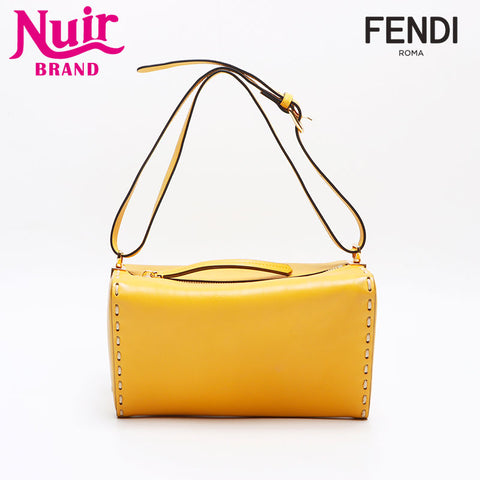 フェンディ FENDI トライアングル セレリア ショルダーバッグ イエロー WS13163