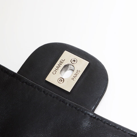 CHANEL Lambskin Wild Stitch Mini 14th Series Shoulder Bag black WS13168