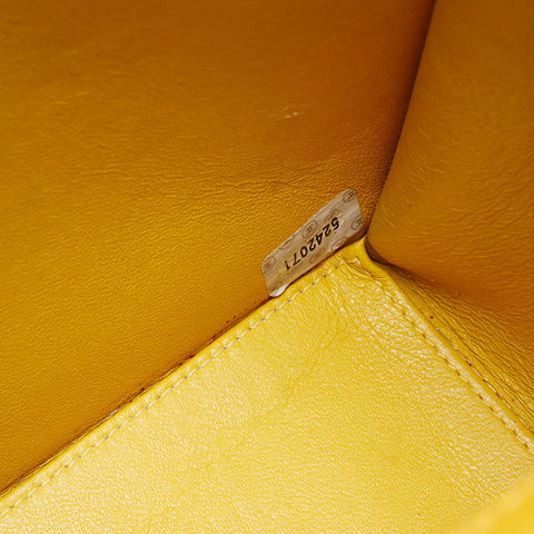 CHANEL 鱼子酱皮 Wild Stitch 5th Series 1999-2000 手提包 黄色 WS13170