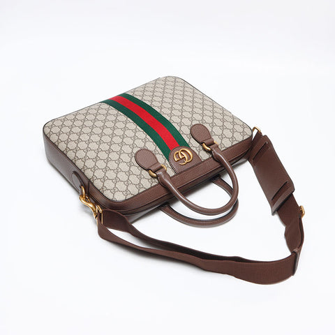 GUCCI Ophidia GG Supreme Shoulder Bag Brown WS13182