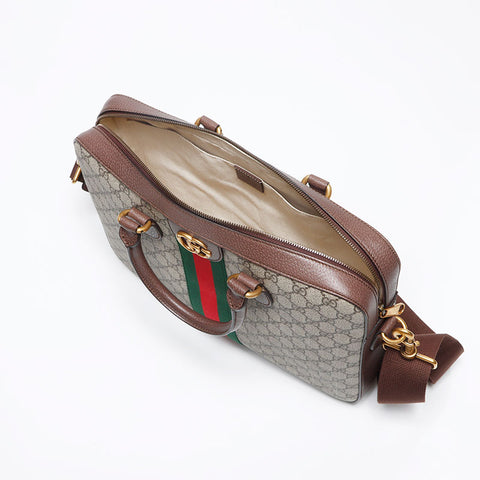 GUCCI Ophidia GG Supreme Shoulder Bag Brown WS13182