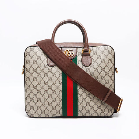 グッチ GUCCI オフィディア GGスプリーム ショルダーバッグ ブラウン WS13182