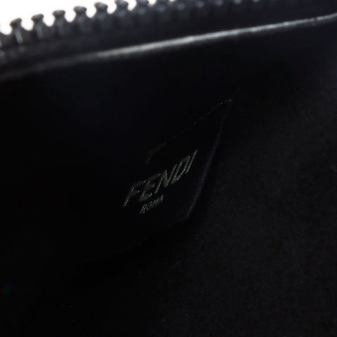 FENDI Peekaboo I See You Medium 2way Matte Black Metal Shoulder Bag black WS13183