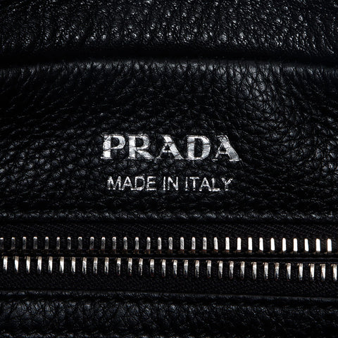 プラダ PRADA ソフトレーザー ロゴ ショルダーバッグ ブラック WS13185