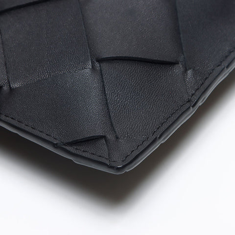 BOTTEGAVENETA INTRECCIATO Lamb Leather Clutch bag black WS13186