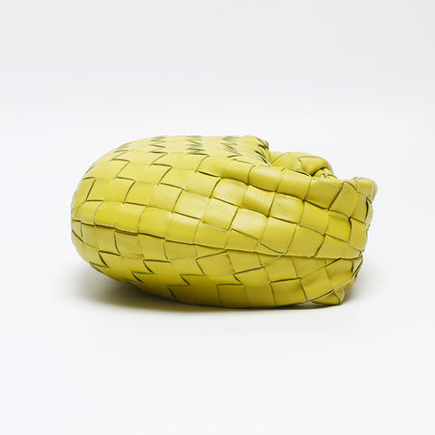 ボッテガヴェネタ BOTTEGAVENETA ラムスキン ミニ ナッパ イントレチャート ジョディ ミニ ハンドバッグ イエロー WS13187