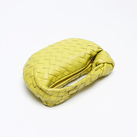 ボッテガヴェネタ BOTTEGAVENETA ラムスキン ミニ ナッパ イントレチャート ジョディ ミニ ハンドバッグ イエロー WS13187