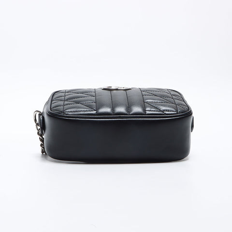 グッチ GUCCI GGマーモント チェーン レザー ショルダーバッグ ブラック WS13204