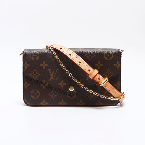 ルイ・ヴィトン LOUIS VUITTON モノグラム ポシェット・フェリシー ショルダーバッグ ブラウン WS13206