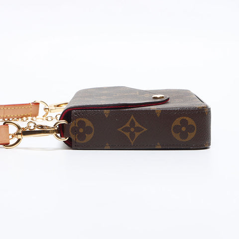 ルイ・ヴィトン LOUIS VUITTON モノグラム ポシェット・フェリシー ショルダーバッグ ブラウン WS13206