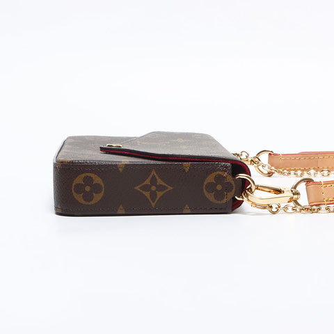 ルイ・ヴィトン LOUIS VUITTON モノグラム ポシェット・フェリシー ショルダーバッグ ブラウン WS13206