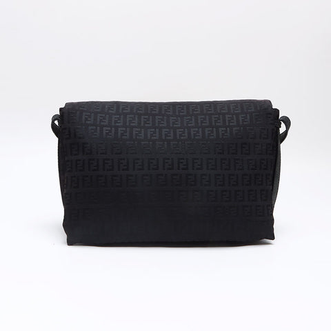 フェンディ FENDI ズッキーノ ロゴ ショルダーバッグ ブラック WS13217