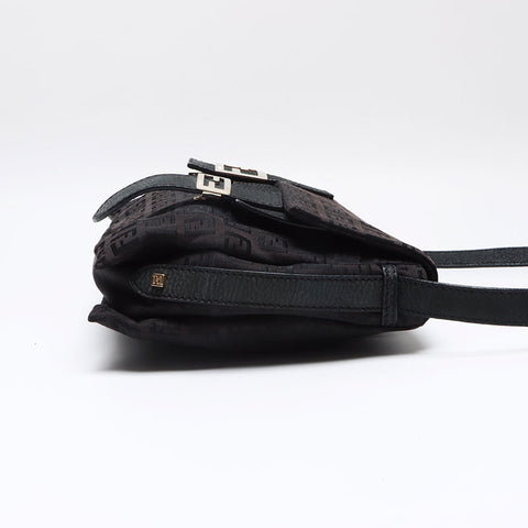 フェンディ FENDI ズッキーノ ロゴ ショルダーバッグ ブラック WS13217