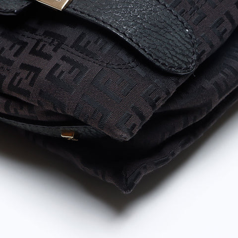 フェンディ FENDI ズッキーノ ロゴ ショルダーバッグ ブラック WS13217