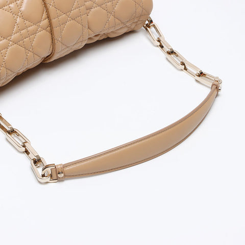 Christian Dior Cannage New Rock Semi-Shoulder M98020SSQ Shoulder Bag beige WS13219