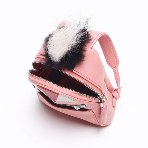 フェンディ FENDI モンスターバッグチャーム バグス キーホルダー ポーチ ピンク WS13220