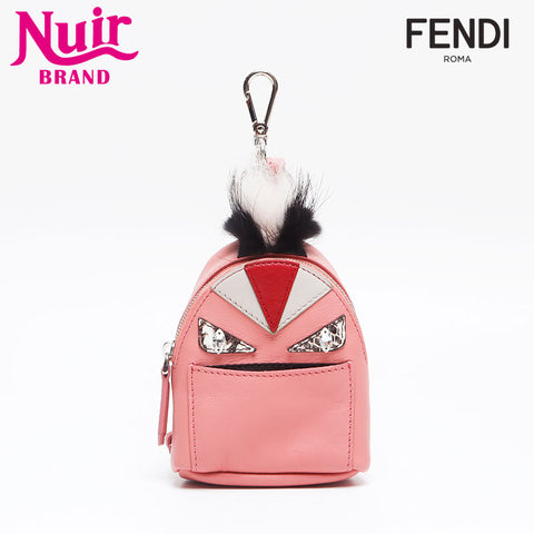 フェンディ FENDI モンスターバッグチャーム バグス キーホルダー ポーチ ピンク WS13220