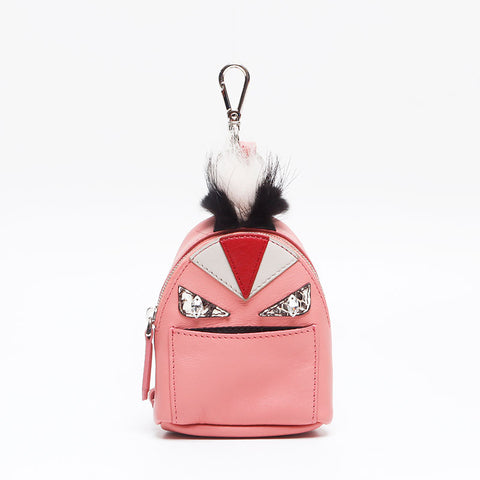 フェンディ FENDI モンスターバッグチャーム バグス キーホルダー ポーチ ピンク WS13220