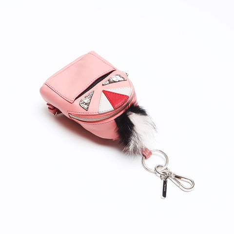 フェンディ FENDI モンスターバッグチャーム バグス キーホルダー ポーチ ピンク WS13220