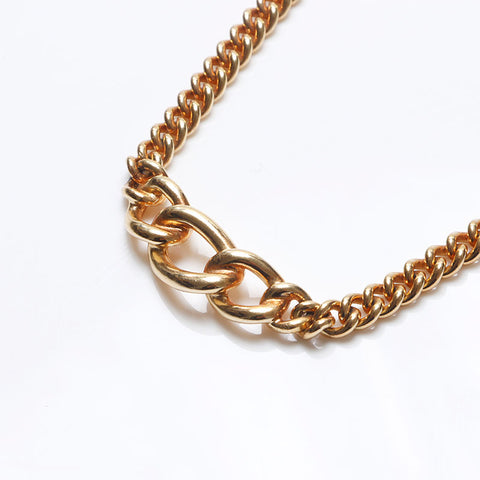 Christian Dior Chain CDs logo Necklace gold WS13221