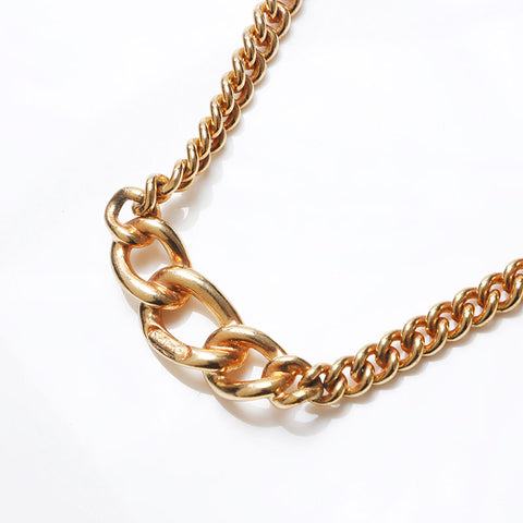 Christian Dior Chain CDs logo Necklace gold WS13221