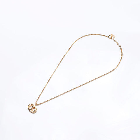 クリスチャンディオール Christian Dior CD ロゴ ネックレス ゴールド WS13222