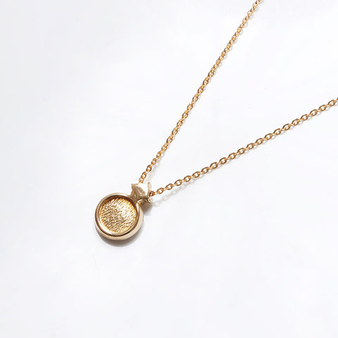 Christian Dior Logo rhinestone Necklace gold WS13225