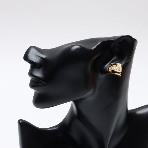 Christian Dior Rhinestone Earring gold WS13226