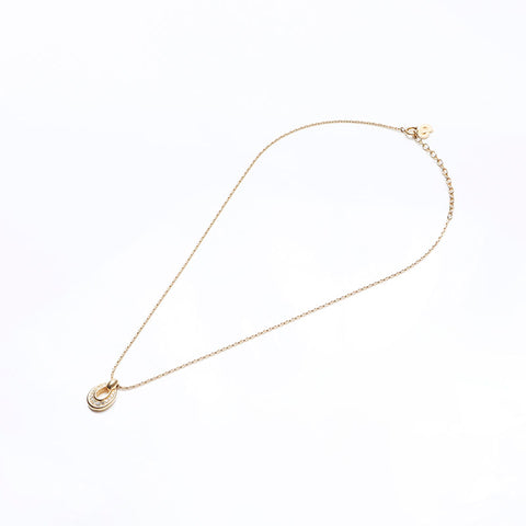 Christian Dior Rhinestone Necklace gold WS13227