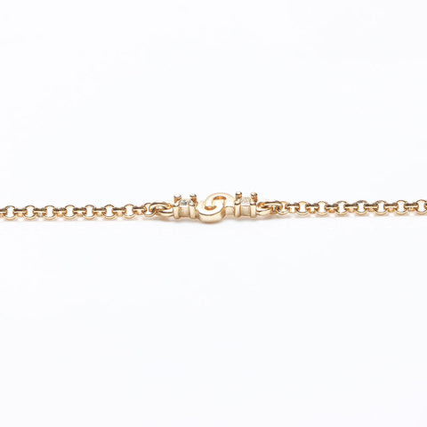 クリスチャンディオール Christian Dior CD ロゴ ネックレス ゴールド WS13228