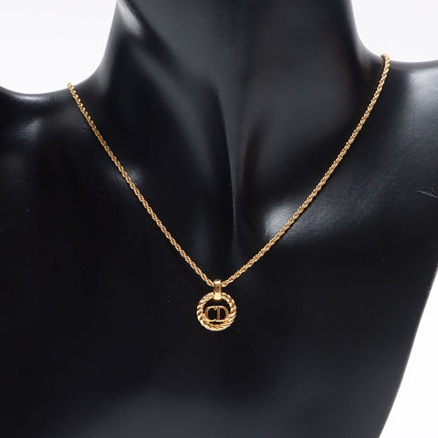 Christian Dior CD logo Necklace gold WS13229