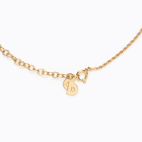 Christian Dior CD logo Necklace gold WS13229
