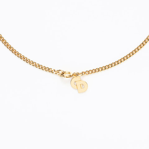 Christian Dior CD logo Necklace gold WS13230