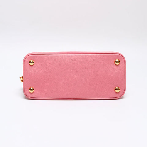 PRADA Saffiano Luxe Leather 2way Triangle Logo Handbag Shoulder Bag pink WS13237