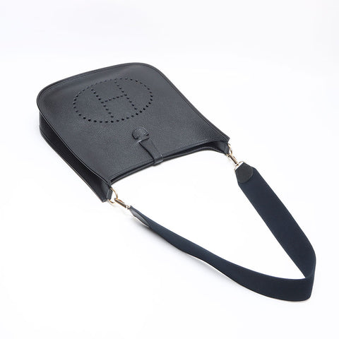 HERMES ◻︎A stamp Evelyn 1 Ardennes GM Gold Metal Shoulder Bag black WS13246